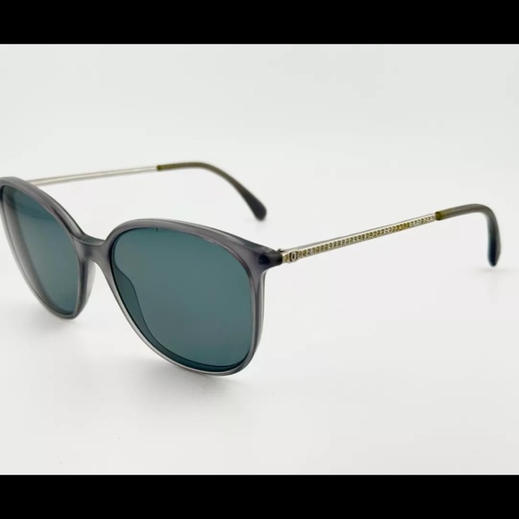 CHANEL 5291-B c.1467/S26 Women's Sunglasses 56-17 140 Silver Crystal Frames set - Picture 9 of 12